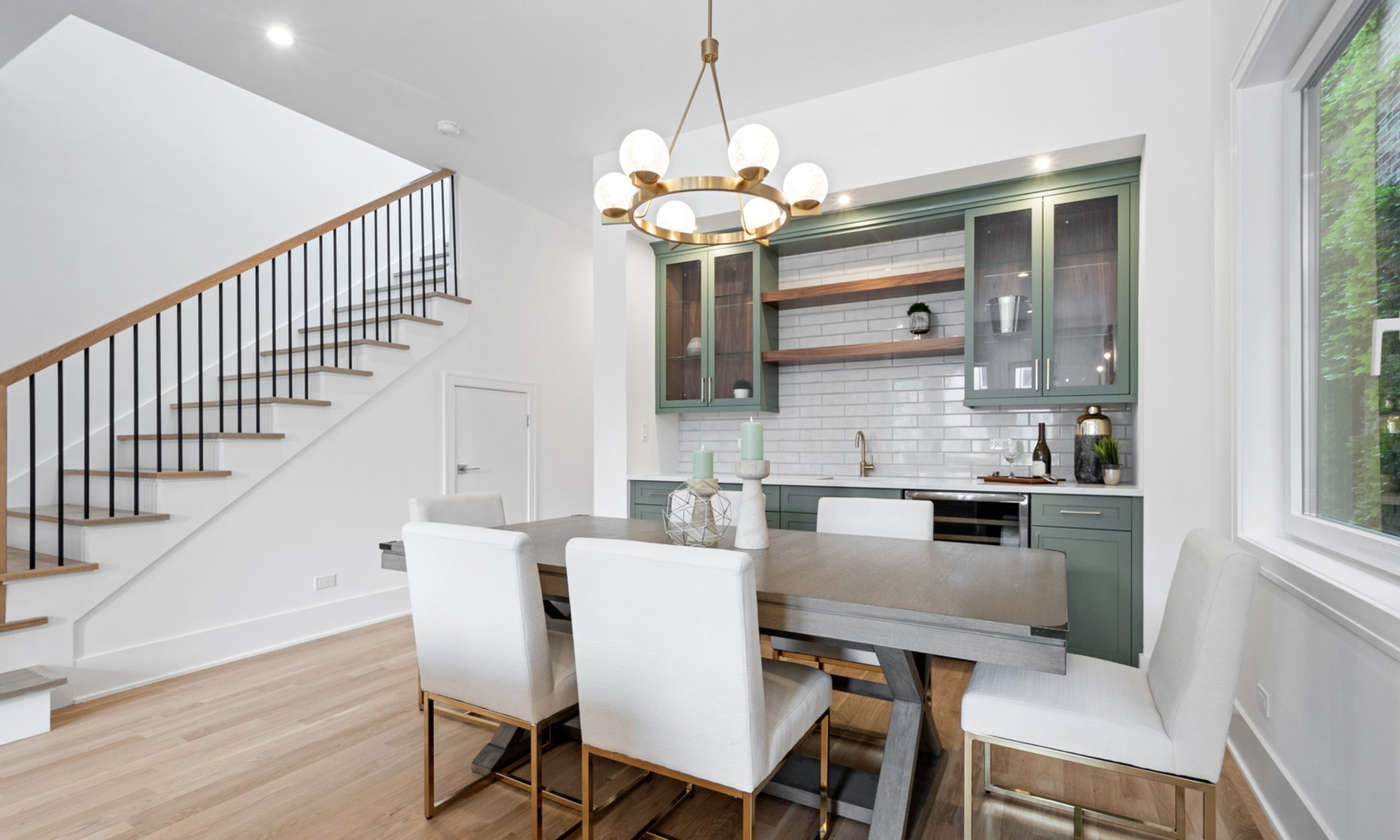 Great room after staging by Home Envy