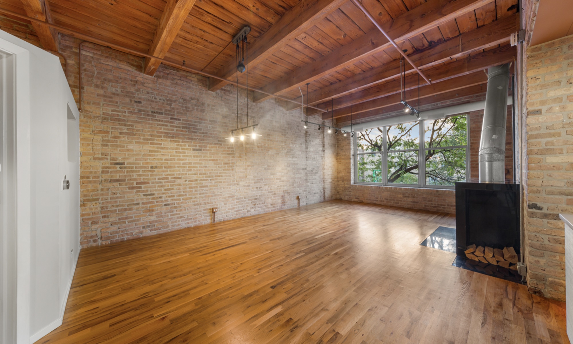 Chicago loft before staging